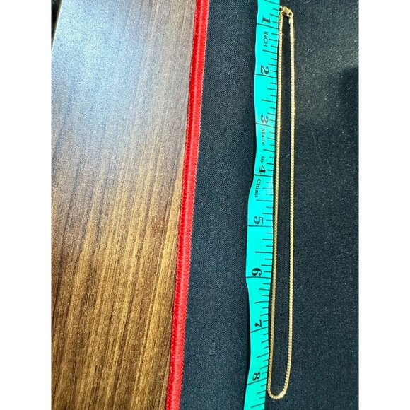 18K Solid  Yellow Gold Unisex Snake Chain /Necklace, Diamond cut 16'' 3.55 grams - Picture 3 of 7